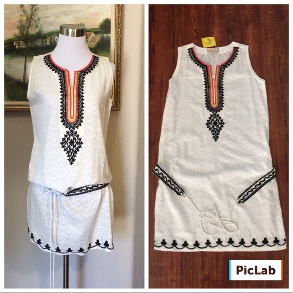 Aseesa Boho Aztec Belted Dress or Tunic - Picture 2 of 8